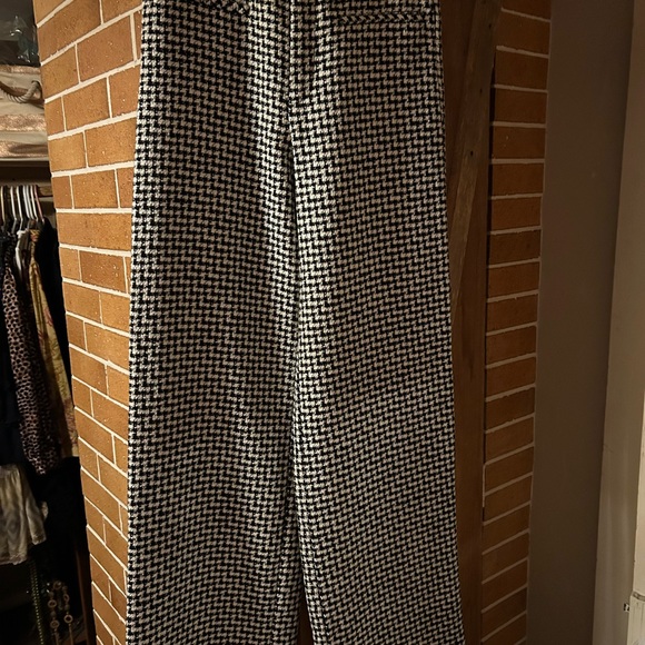 Zara houndstooth tweed pants size 2 - Picture 3 of 4